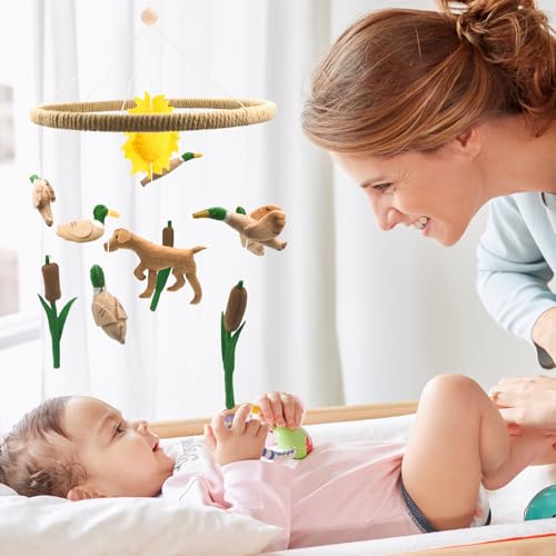 Teeloray Duck Hunting Baby Crib Mobile for Boys Girls