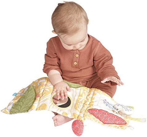 Deer One Soft Activity Crinkle Book with Squeaker and Mirror