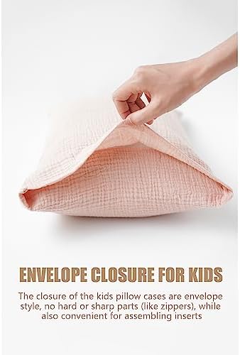 Konssy Muslin Toddler Pillowcase 2 Pack - Pink Floral