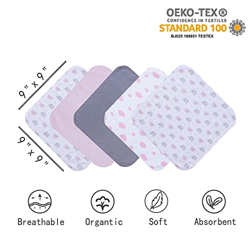 Viviland Baby Towel Set with 5 Washcloths 1