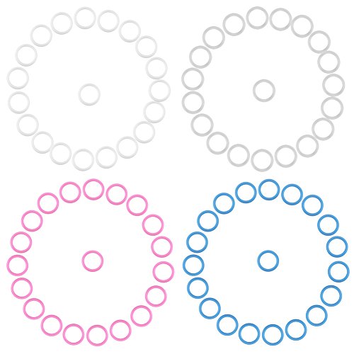 20Pcs Silicone Pacifier Clips Transparent