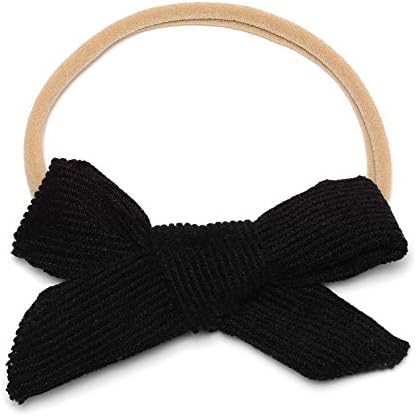 JIFUNEEY Velvet Bow Nylon Headband for Infants Pack of 13pcs
