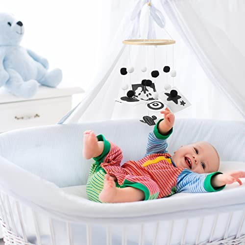 HyDren Baby Crib Mobile - 2 Styles Black and White Decor