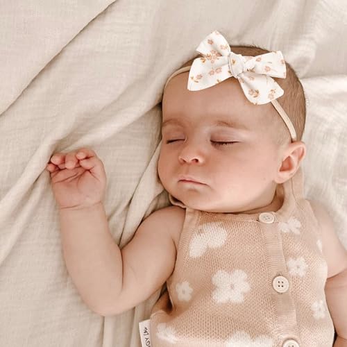 Niceye Baby Hair Bow Set 12 Stretchy Headbands for Toddlers
