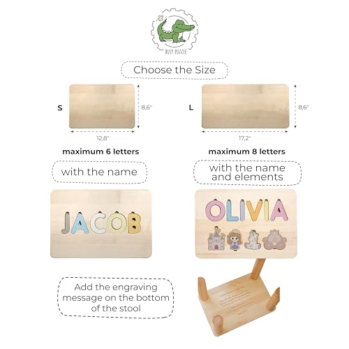 Step Stool for Kids with Name Engraving