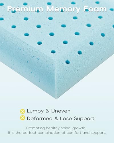 Adjustable Memory Foam Toddler Pillow for 2 Years Up