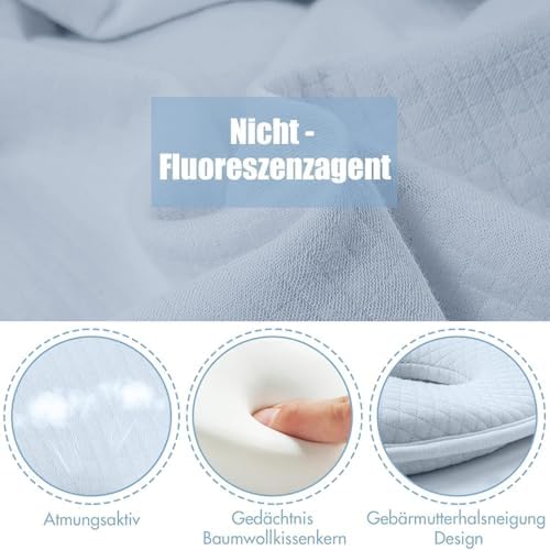 2025 New Upgrade Donut Head Shaping Pillow Blue