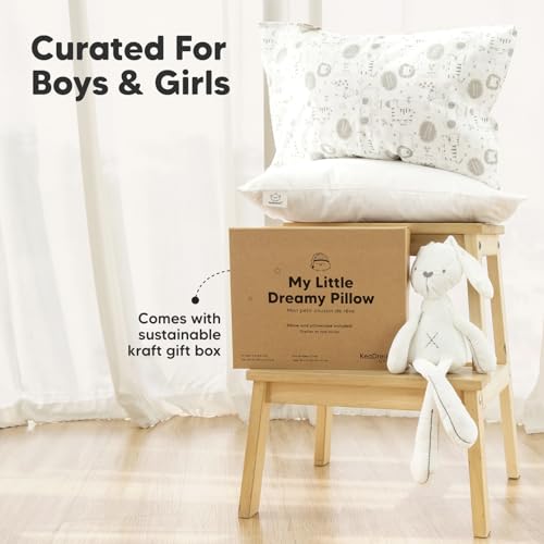 KeaBabies Toddler Pillow with Flora Vale Case