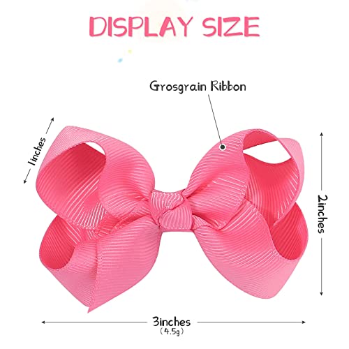 80PCS 3Inch Hair Bows for Girls with Alligator Clips
