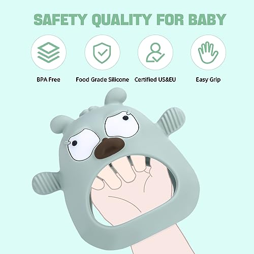 MOLkoi Baby Teething Toy with Pacifier Design