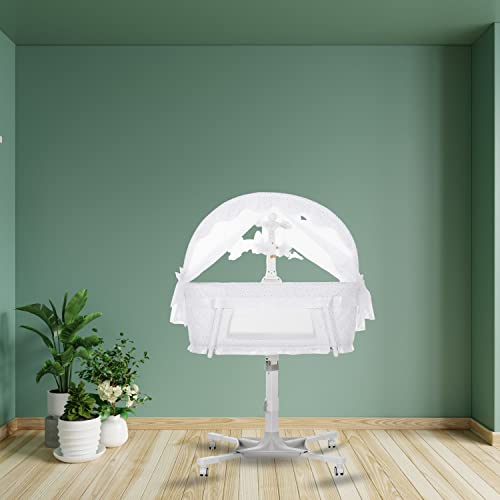 Dream On Me Breeze Swivel Bassinet in White