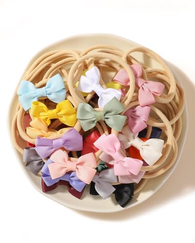 Doboi 30PCS Baby Girls Hair Bows Headbands