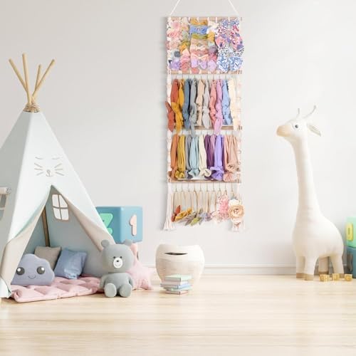 VISATOR Headband and Bow Organizer for Baby Girls