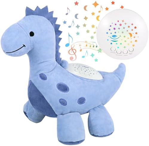 Wiqins Baby Sleep Soother with Cry Sensor and Dinosaur Night Light