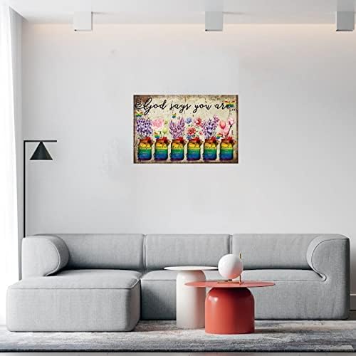 God Says You Are Unique Wall Sticker 18 Inch 1