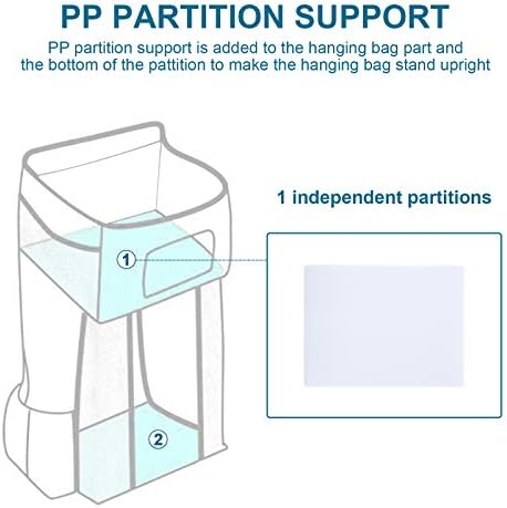Accmor Hanging Diaper Caddy Organizer for Crib White