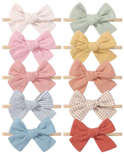 Doboi 10PCS Baby Girls Headbands Hair Bows