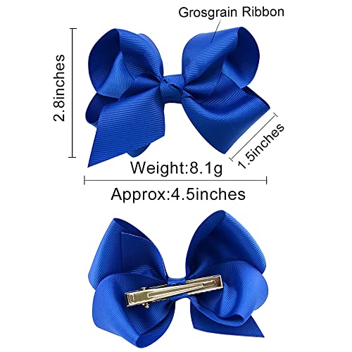 40PCS 45 Inch Grosgrain Hair Bows for Toddlers