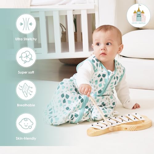 Cute Castle 3-Pack Sleep Sack 0-6 Months 100 Cotton