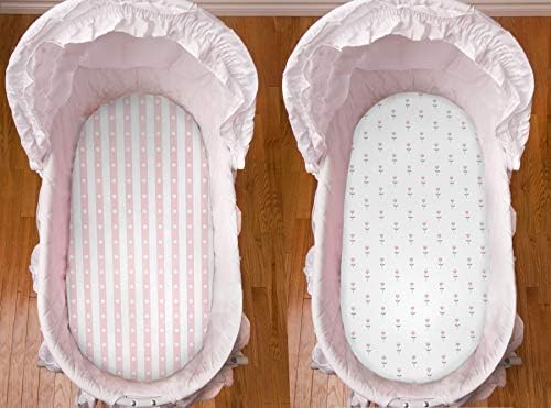Cambria Baby Organic Cotton Bassinet Sheets 3 Pk