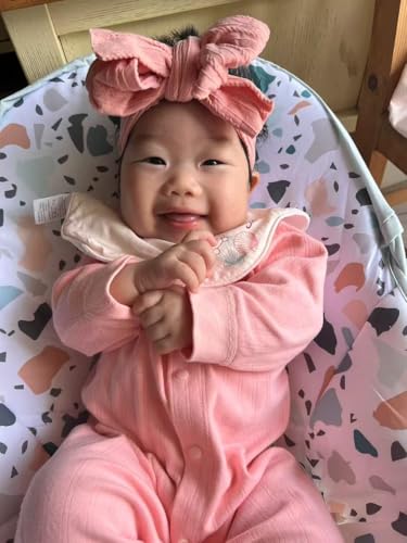 CELLOT 6 Pcs Double Bow Soft Headbands for Baby Girls