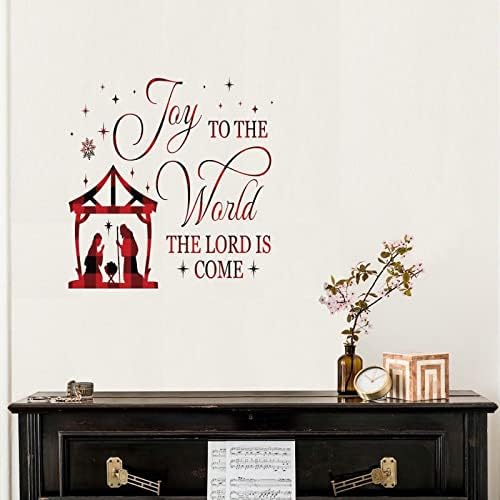 Joy to the World The Lord is Come Vinyl Wall Sticker
