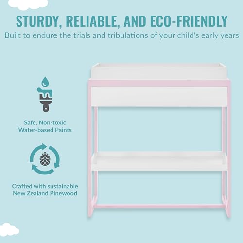 Dream On Me Arlo Changing Table Blush Pink 1