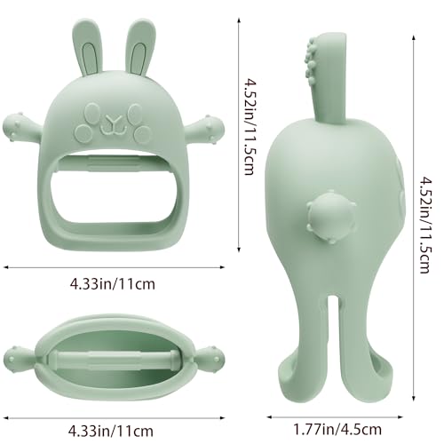 Easter Bunny Teething Toy for Babies 0-6 Months