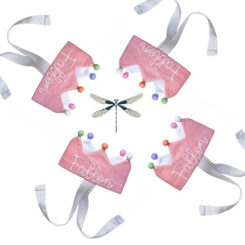 Personalized Baby Birthday Crown with Embroidered Name 1
