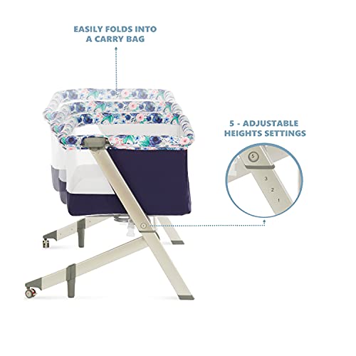 Dream On Me Flora Bassinet with Carry Bag and 5 Height Settings