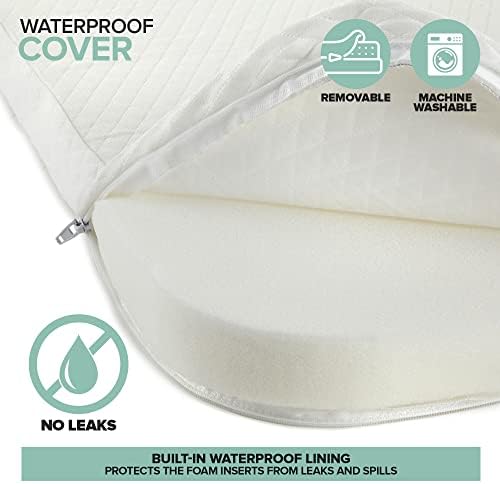 Foldable Travel Pack n Play Mattress Pad with Waterproof Cover and Tote Bag
