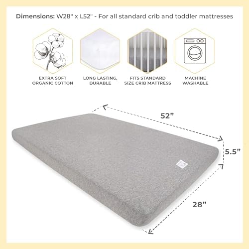 Burts Bees Baby Organic Cotton Fitted Crib Sheet
