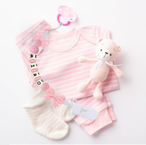 Verxcty Personalized Pacifier Clip with Name