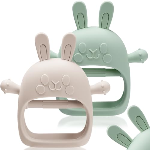Easter Bunny Teething Toy for Babies 0-6 Months