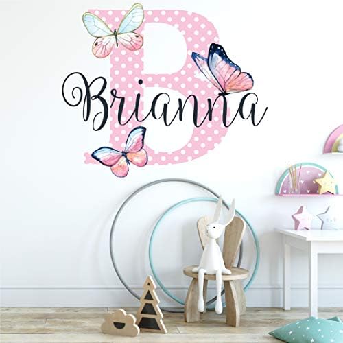 Custom Personalized Name and Initial Vinyl Wall Decal
