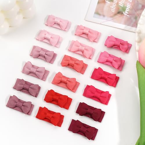 CLLOT 60Pcs 12 Inch Tiny Baby Bows Clips