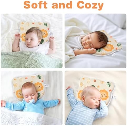 Eureka Baby Memory Foam Head Shaping Pillow for Infants Pink
