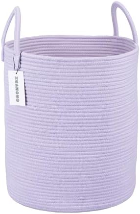 XUANGUO Tall Rope Laundry Basket with Handles
