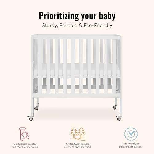 Dream On Me Jett Folding Convertible Crib