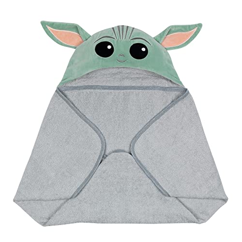 Lambs Ivy Star Wars Grogu Hooded Bath Towel