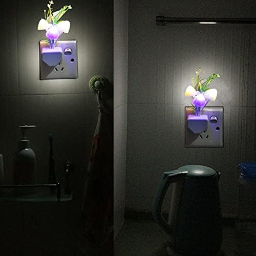 AUSAYE 2 Pack LED Sensor Night Light Mushroom Decor