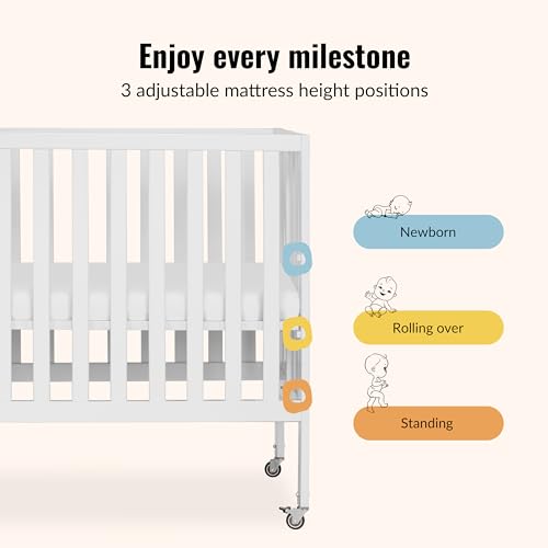 Dream On Me Jett Folding Convertible Crib