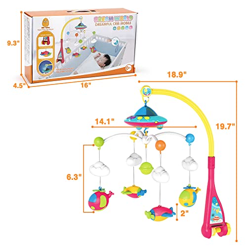 Mini Tudou Musical Crib Mobile with Lights and 108 Melodies 1