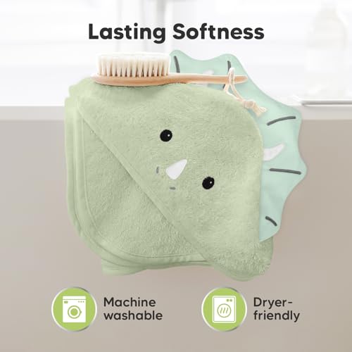 KeaBabies Hooded Baby Towel - Bamboo Viscose Soft Absorbent