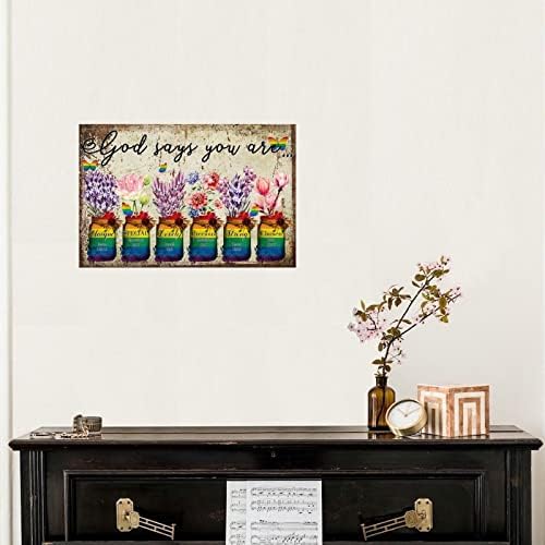 God Says You Are Unique Wall Sticker 18 Inch 1