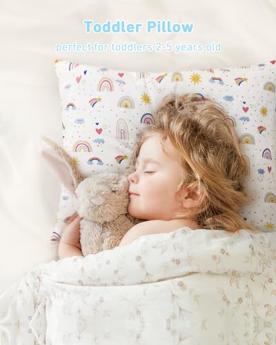 Babebay Toddler Pillow 13x18 with Cotton Cover