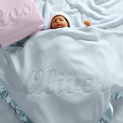 Custom Catch Personalized Baby Blanket for Boys - Blue 1