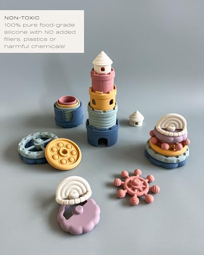 Hippypotamus Baby Stacking Teething Toy Set
