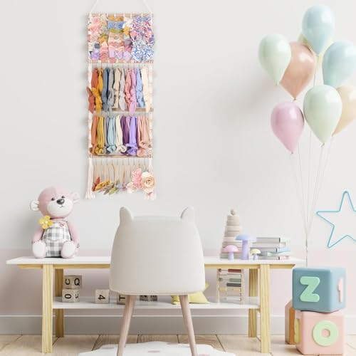 VISATOR Headband and Bow Organizer for Baby Girls