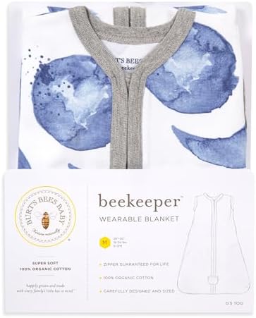 Burts Bees Baby Beekeeper Wearable Blanket - Organic Cotton 05 or 15 TOG